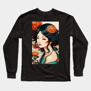 Floral nature woman Long Sleeve T-Shirt